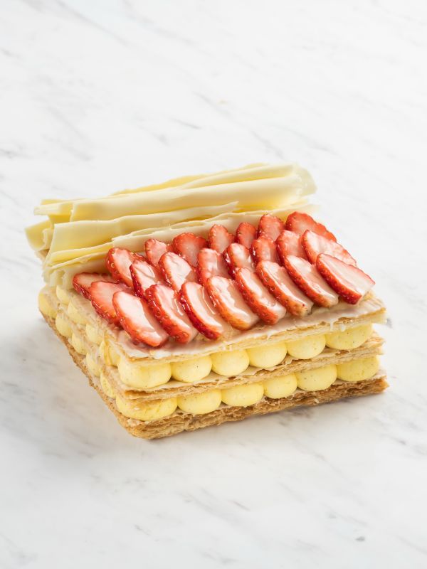 No added Sugar Strawberry Mille Feuille (No added Sugar) (1lb)